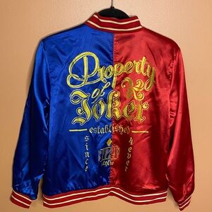 Harley Quinn Suicide Squad Satin Bomber Jacket